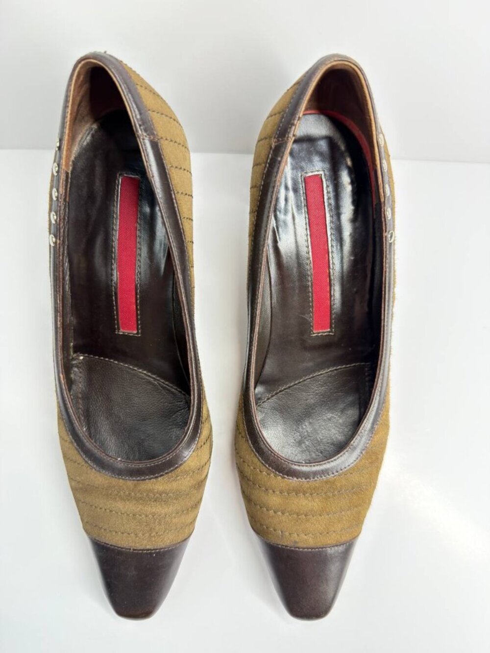 Valentina Rangoni Suede & Leather Heels – Women’s US 5.5B – Made in Italy - Picture 11 of 15